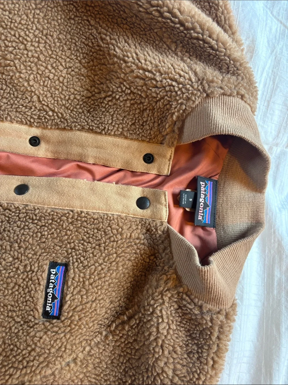 Patagonia Woolyester Pile Bomber Jacket Size Small - Picture 2 of 4